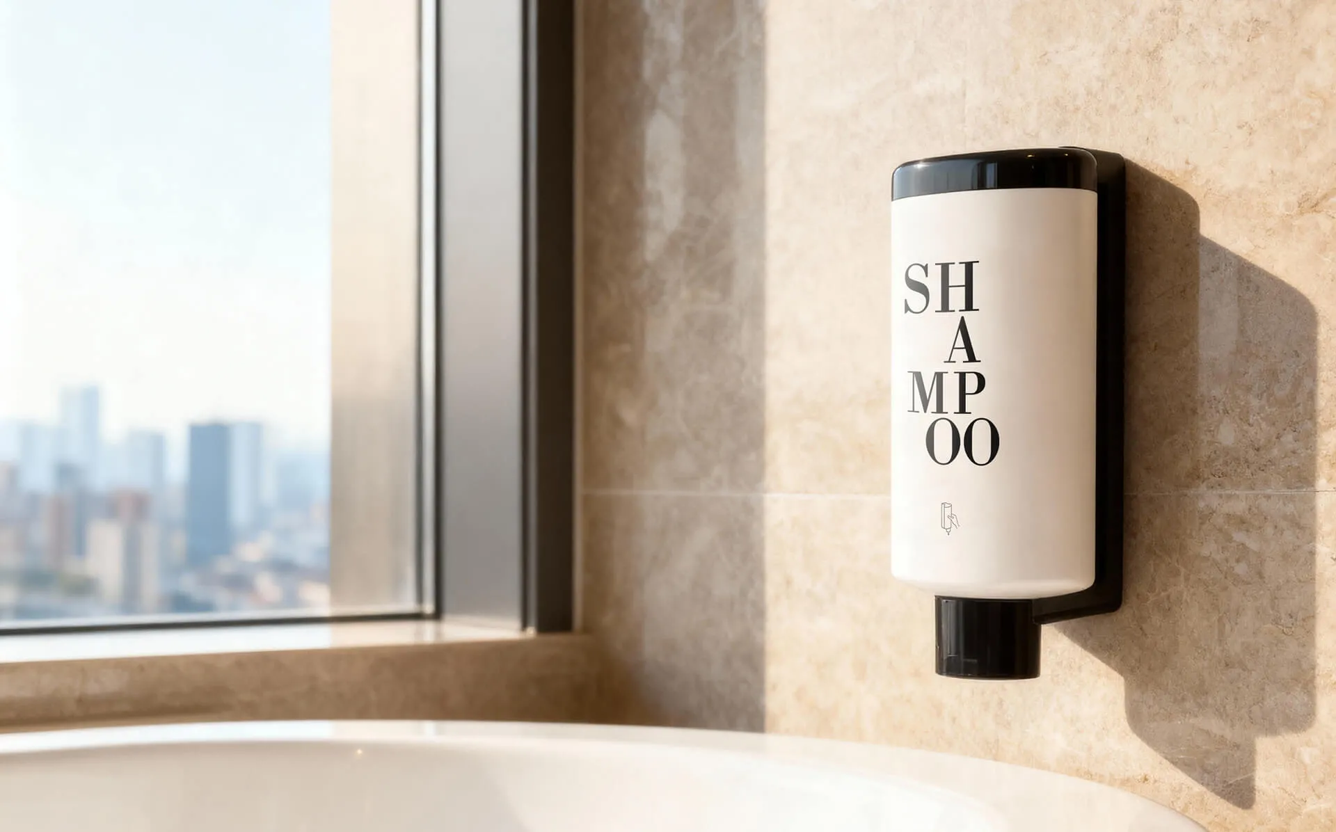 Squeezable Wall Mounted Hotel Dispenser